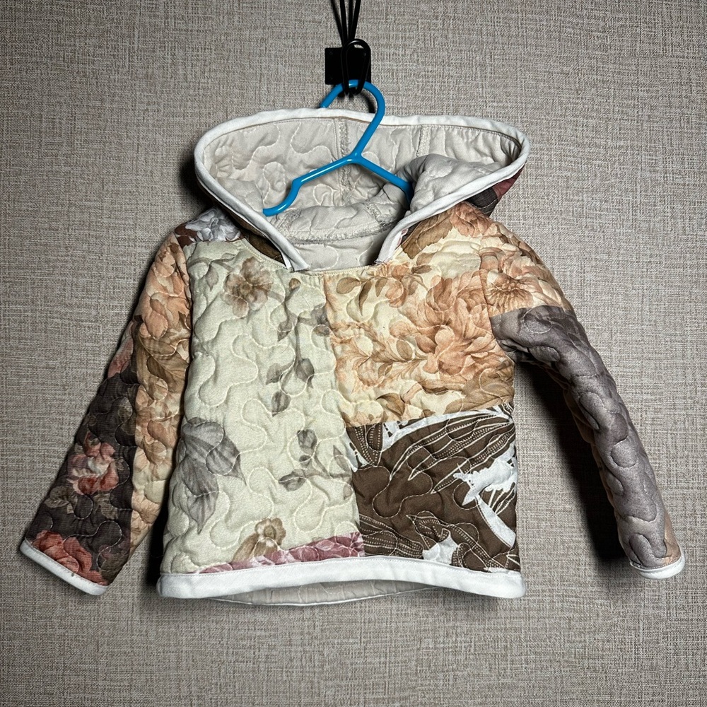 Handmade Floral quilt baby Hoodie